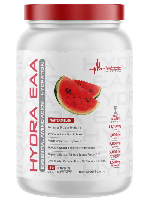 Metabolic Nutrition Hydra EAA Powder Watermelon  – Hydration & Recovery Formula – TigerFitness