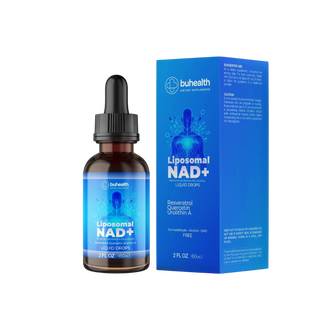 Liposomal NAD+ Liquid Drops | Resveratrol, Quercetin & Urolithin A | 2 FL OZ (60ml)