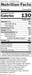 Rule 1 Whey Protein supplement facts label, Chocolate Fudge