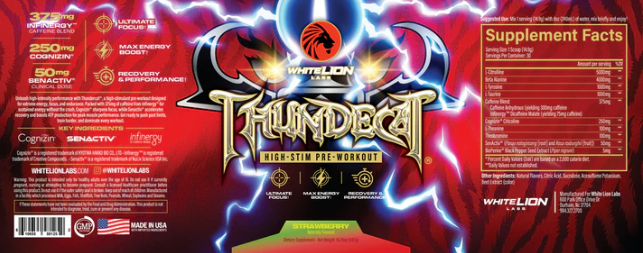 White Lion Labs Thundercat High-Stim Pre-Workout | Energy & Focus