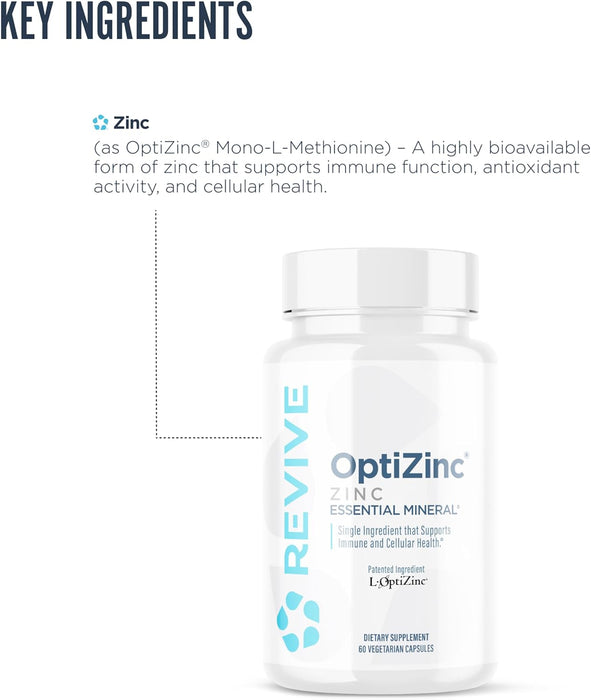 Adult supporting immune function and cellular health with daily zinc supplementation