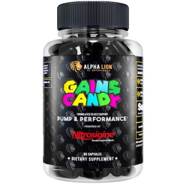 Alpha Lion Gains Candy Nitrosigine Pump Formula 63 Capsules