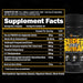 Superhuman Test men’s hormone support supplement facts panel 