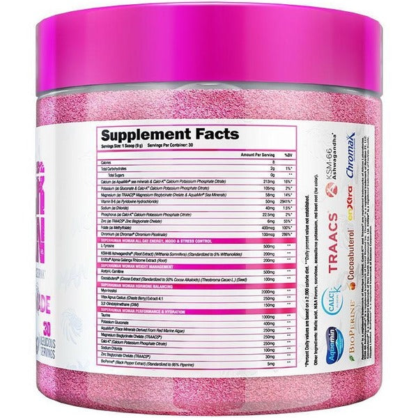 Superhuman Woman supplement facts and ingredients