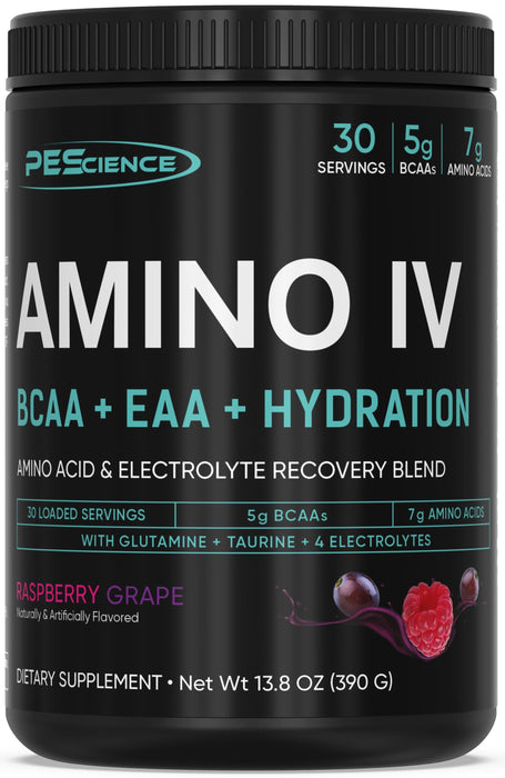 PEScience Amino IV Raspberry Grape 30 servings