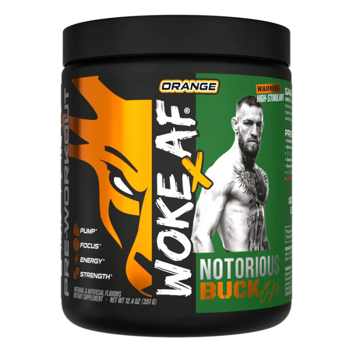 Bucked Up Woke AF | High-Stim Pre-Workout Supplement | TigerFitness Tiger Fitness Bucked Up Woke AF | High-Stim Pre-Workout Supplement | TigerFitness Tiger Fitness