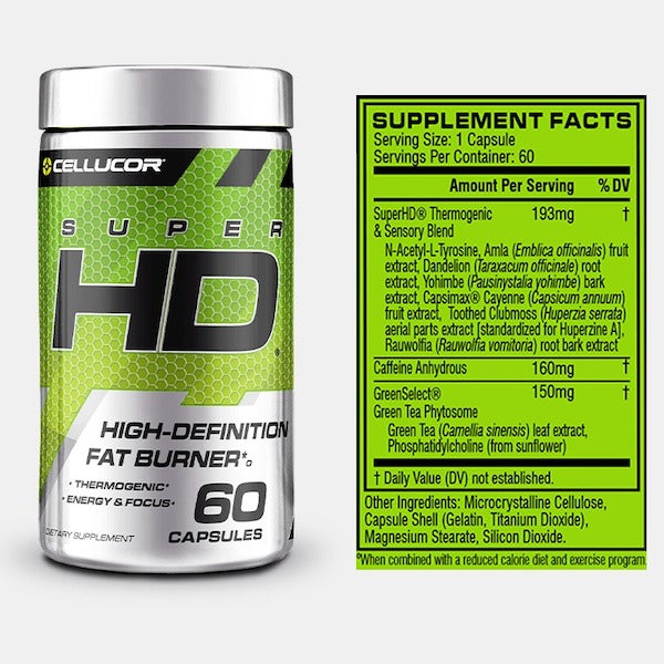 Cellucor Super HD | Thermogenic Fat Burner & Metabolism Support