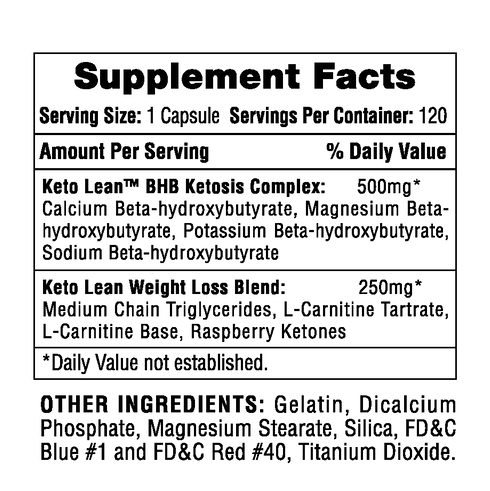 Hi-Tech Pharmaceuticals Keto Lean | Ketogenic Fat Burner & Weight Loss Support