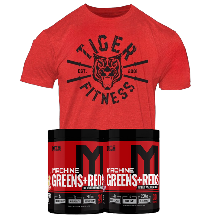 Machine Greens + Reds (Promo Buy 2 Get FREE TF Barbell Tee)