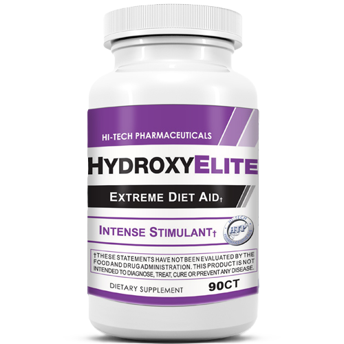 Hi-Tech Pharma HydroxyElite 90 Capsules fat burner energy and appetite control supplement bottle from Tiger Fitness