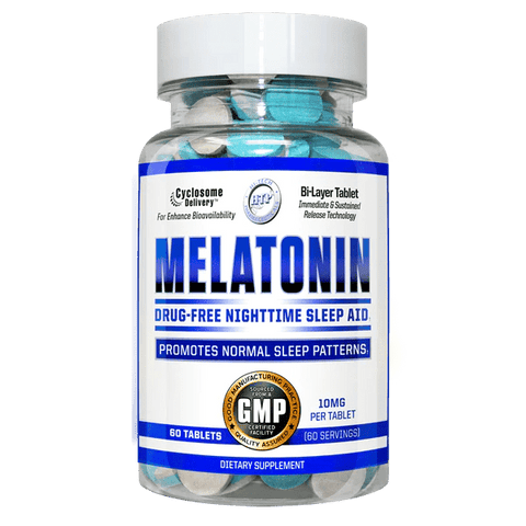 Hi-Tech Pharmaceuticals Melatonin natural sleep aid and nighttime recovery support supplement 60 Tablets – TigerFitness.com