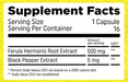 HTLT Ferula Max Supplement Facts