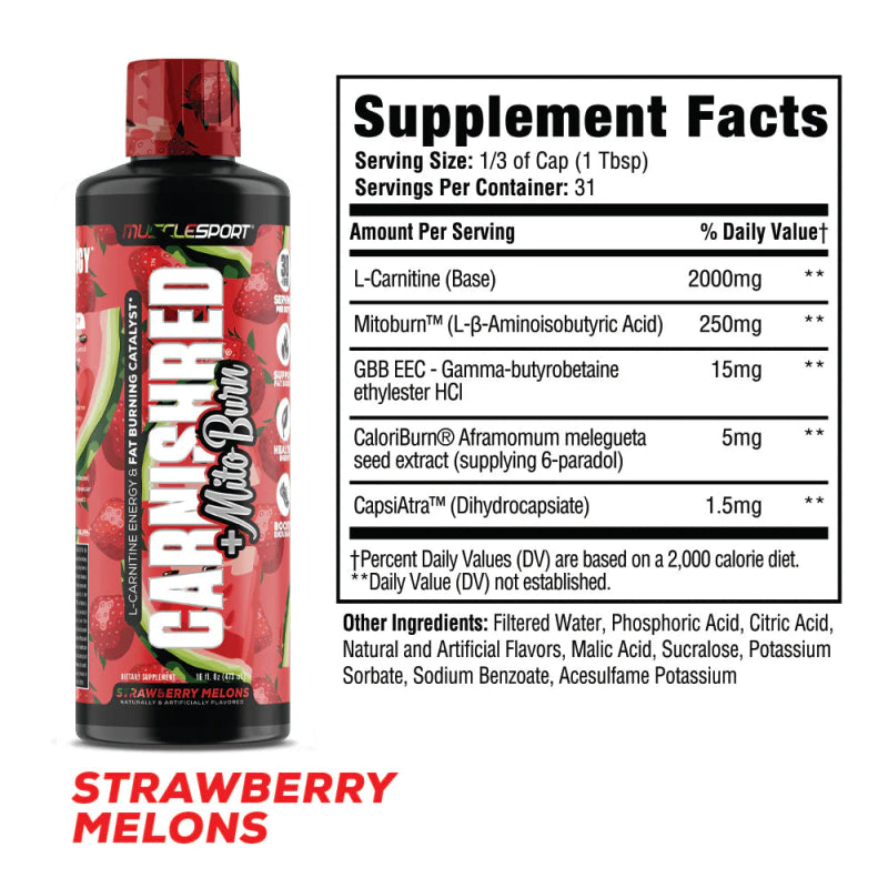 MuscleSport CarniShred + Mitoburn | Energy & Metabolism  Tiger Fitness