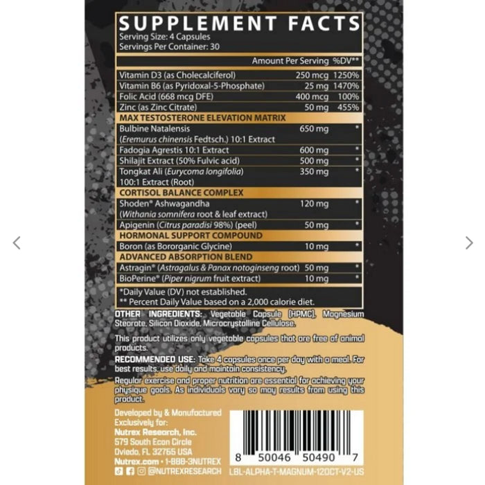 Alpha-T Magnum | Natural Testosterone Support