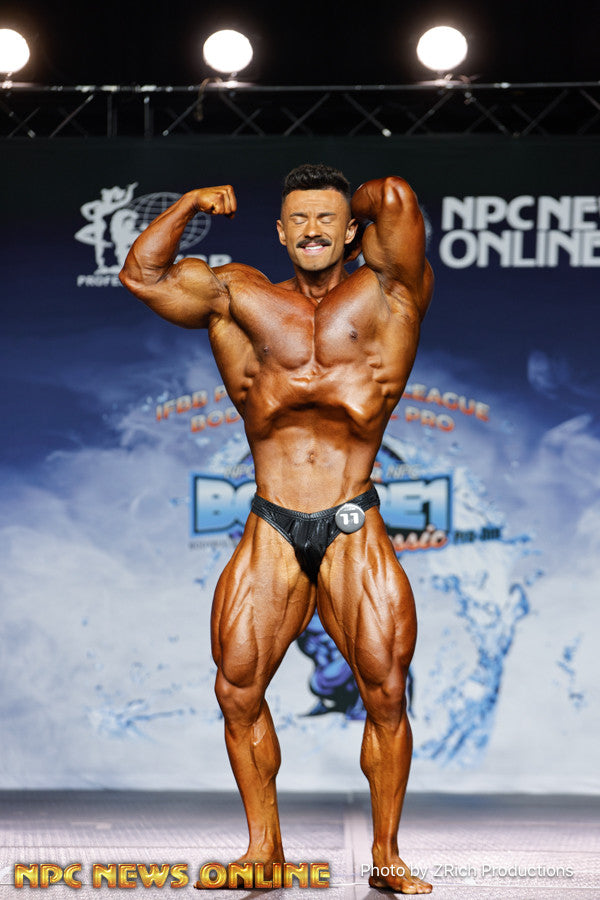 Andy Paredes onstage at Body Be 1 Pro, 2026