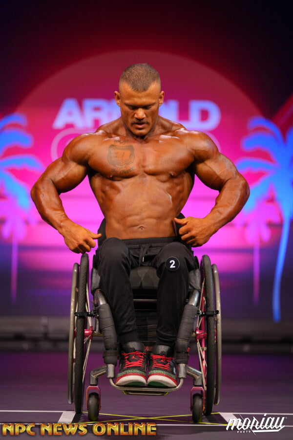 Blake Colleton onstage at Arnold Classic Uk, 2026