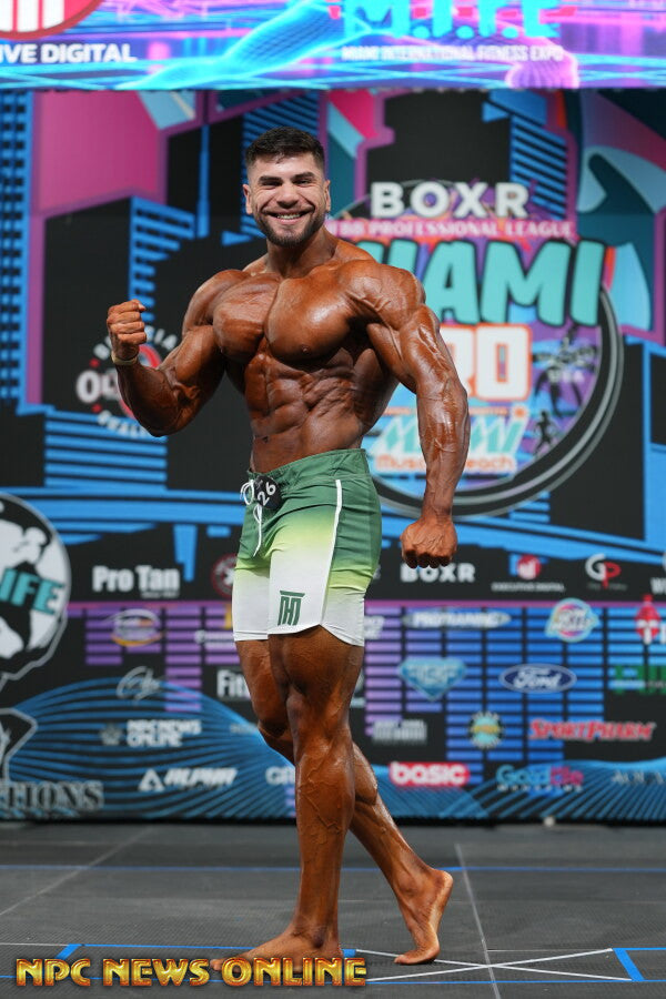 Francisco Martinez onstage at Miami Pro, 2026