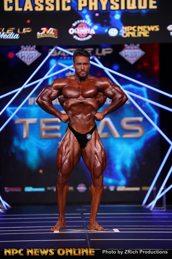 Gabriel Zancanelli onstage at Texas Pro, 2026