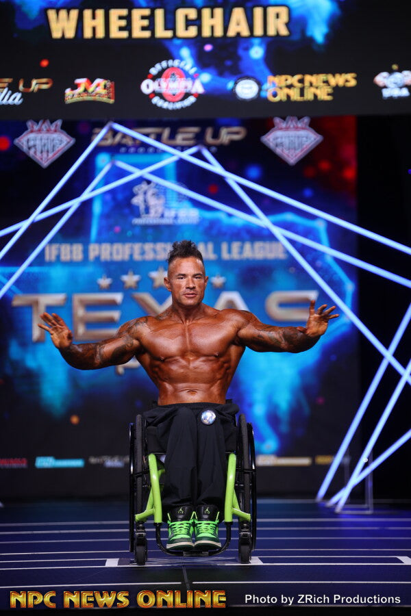 James Berger onstage at Texas Pro, 2026