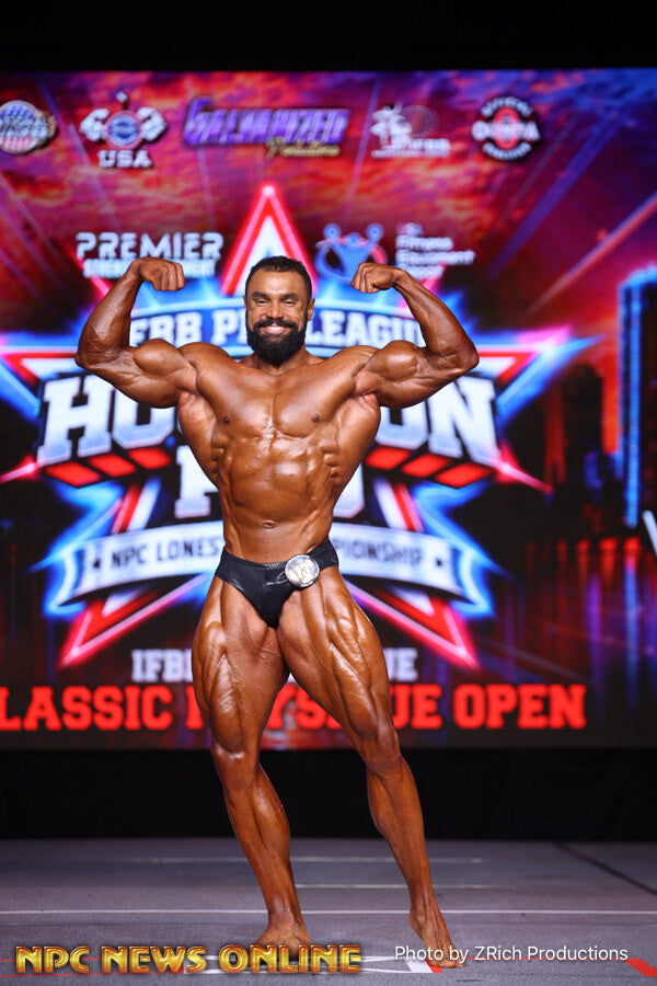 Jordan Plantiko onstage at Houston Pro, 2026