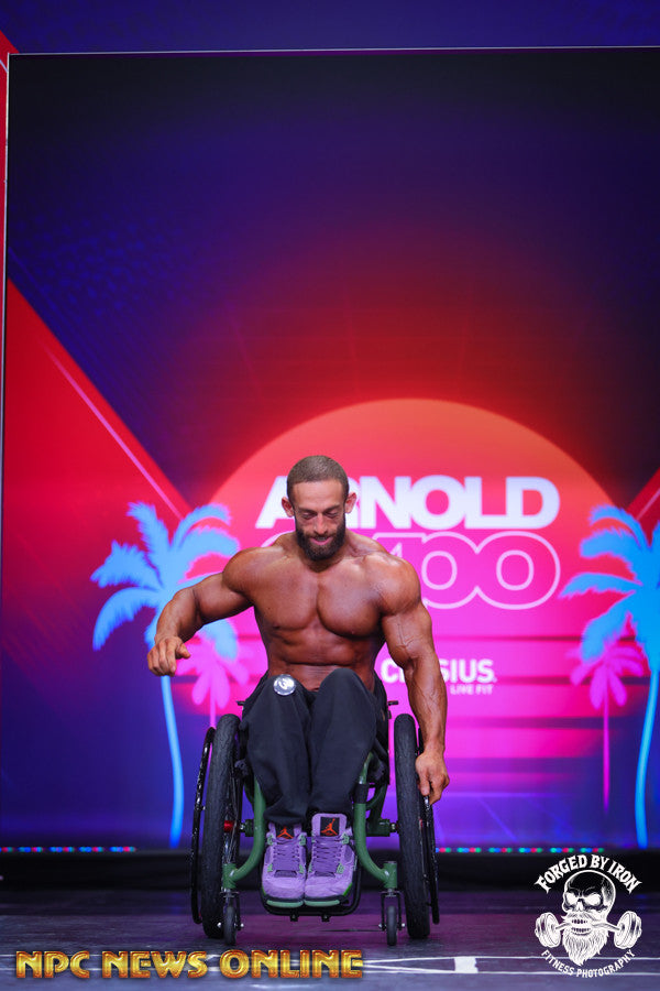 Josue Fabiano onstage at Arnold Classic, 2026