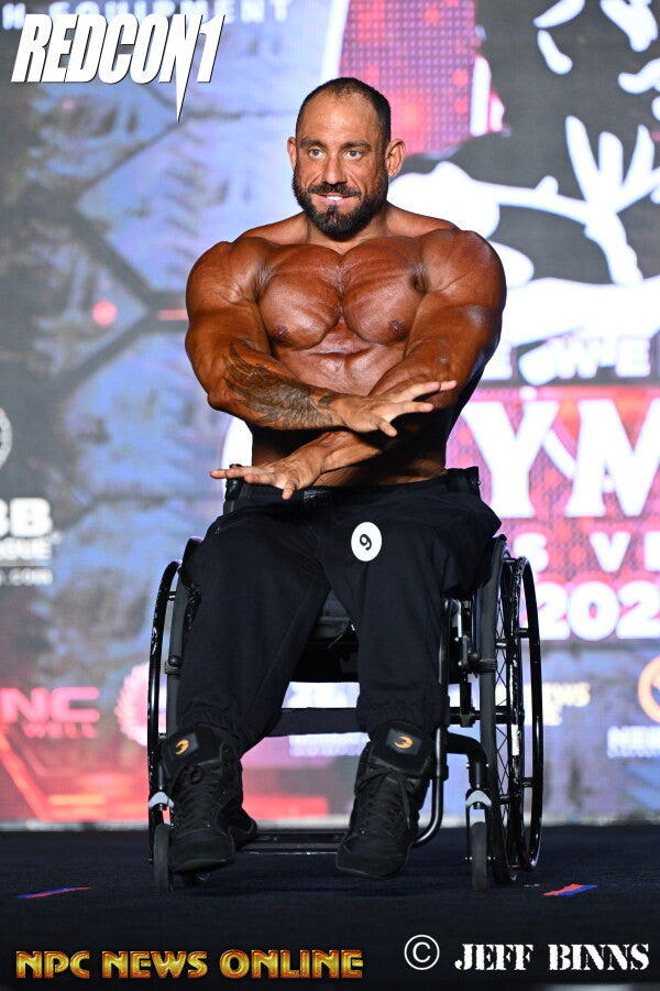 Kevin Secundino onstage at Mr Olympia, 2025