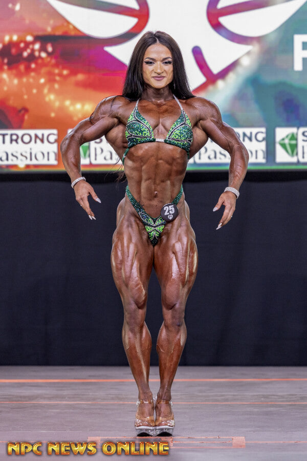 Kristina Zafirova onstage at Austrian Oak Pro, 2026