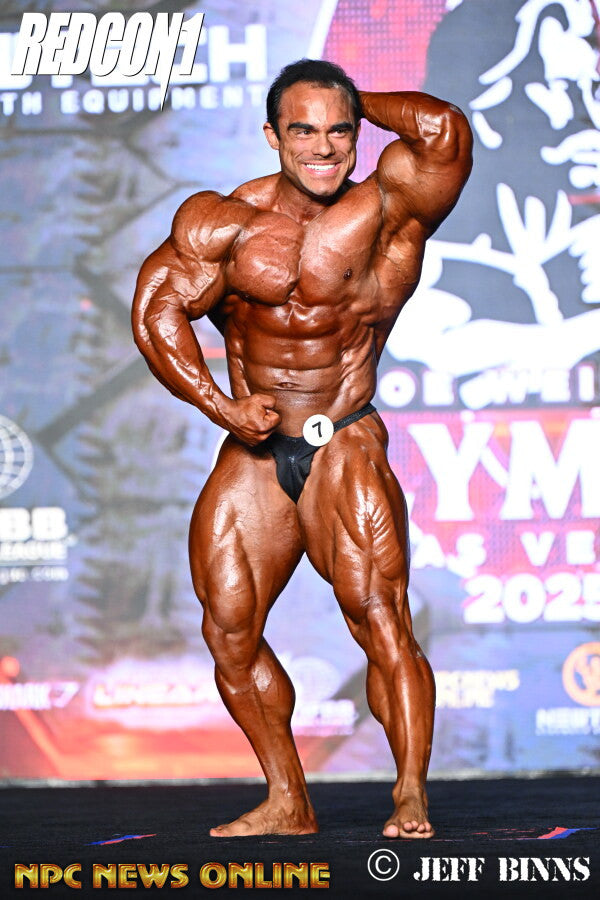 Lucas Garcia onstage at Mr Olympia, 2025