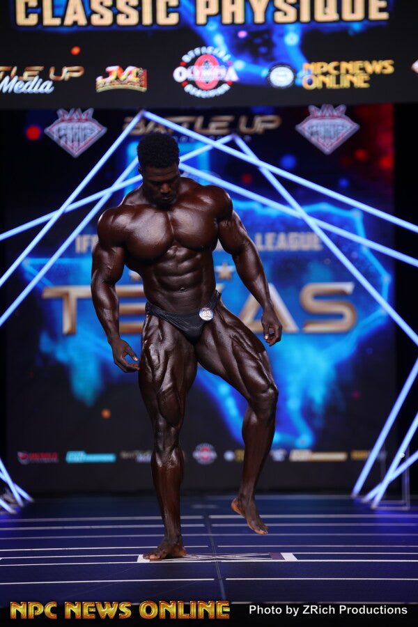 Momar Bah onstage at Texas Pro, 2026