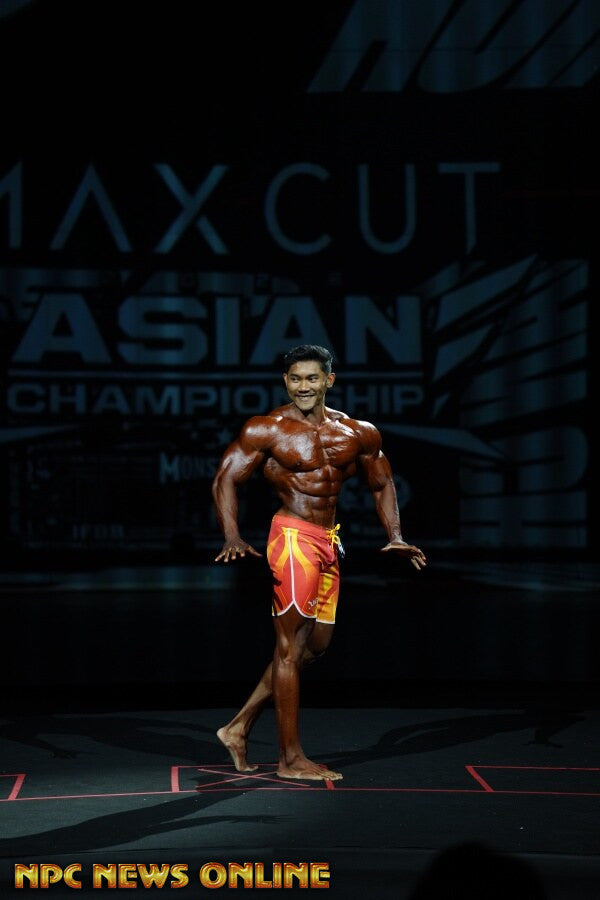Muhammad Rifqi onstage at Asian Pro Championships, 2026