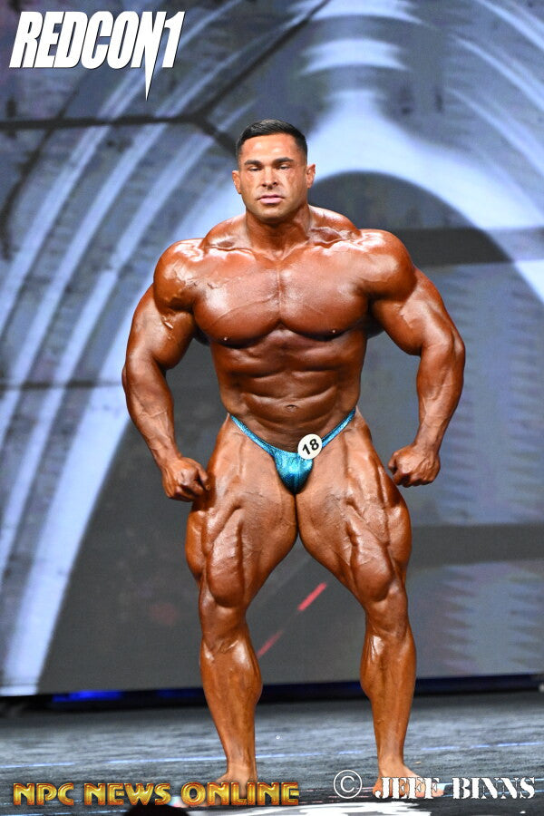 Derek Lunsford posing — Mr Olympia · October 10, 2025