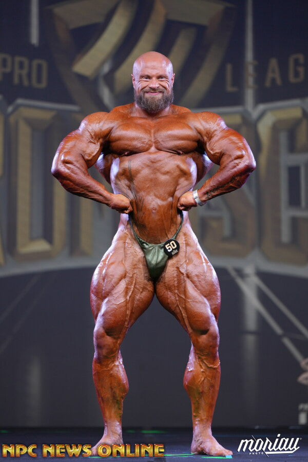 James Hollingshead posing — Pro Muscle Italy Pro · September 6, 2026