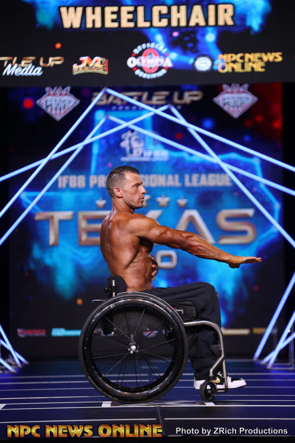 Tory Jones onstage at Texas Pro, 2026