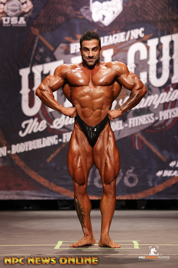 Vahid Badpei onstage at Utah Cup Pro, 2026