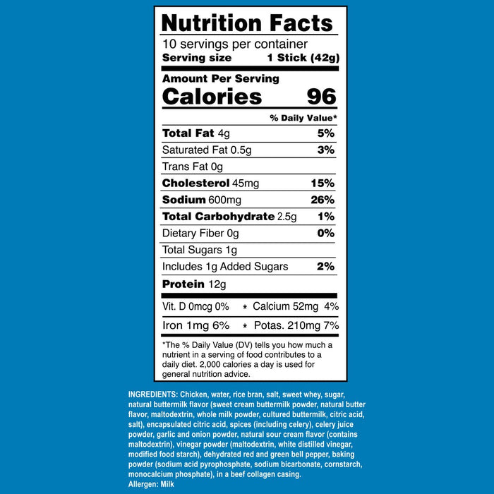 Ostrim Chicken Snack Sticks | High-Protein, Low-Fat Meat Snack