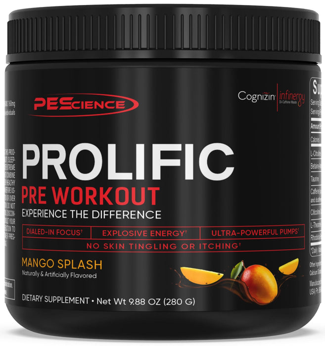 PEScience Prolific Mango Splash 40 scoops