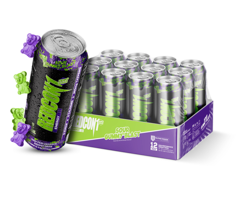 RedCon1 Energy Drink 12 Pack | Zero Sugar Clean Performance Fuel