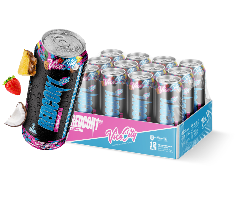 RedCon1 Energy Drink 12 Pack | Zero Sugar Clean Performance Fuel