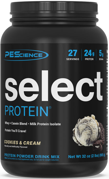 PEScience Select Protein Cookies and Cream 2 lb tub