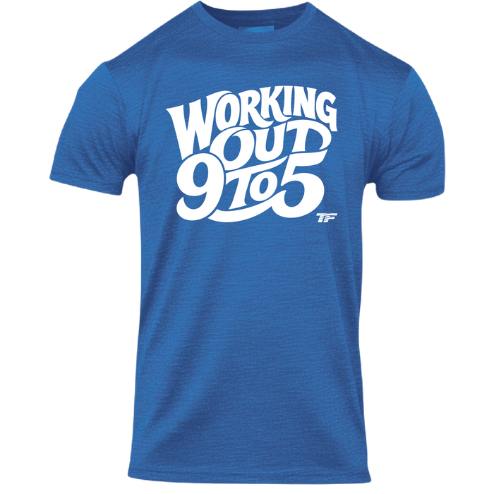 TF Dolly 9-5 T-Shirt in Royal Blue with white logo