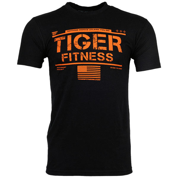 TF Memorial Day Distressed Badge Tee — Tiger Fitness