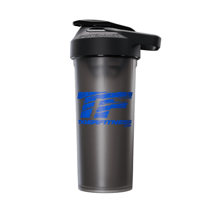 TF Grunge Thin Blue Line Sportshaker Bottle 27oz - Tiger Fitness - Tiger Fitness