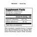 Bucked Up PWR Buck energy pouches supplement facts