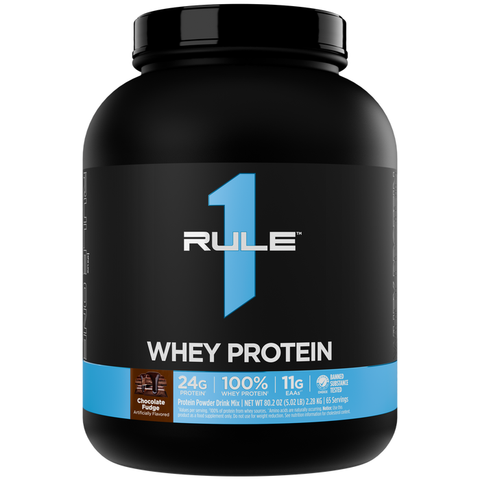 Rule 1 Whey Protein Chocolate Fudge, 5lb
