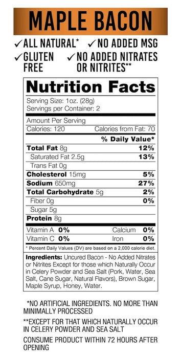 Wicked Cutz Bacon Jerky | Thick Cut, High Protein Bacon Snack