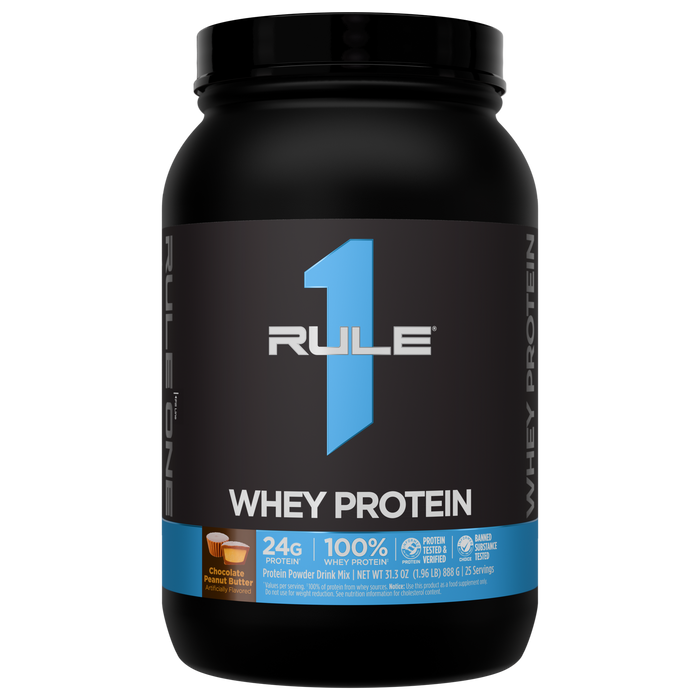 Rule 1 Whey Protein Chocolate Peanut Butter, 2lb