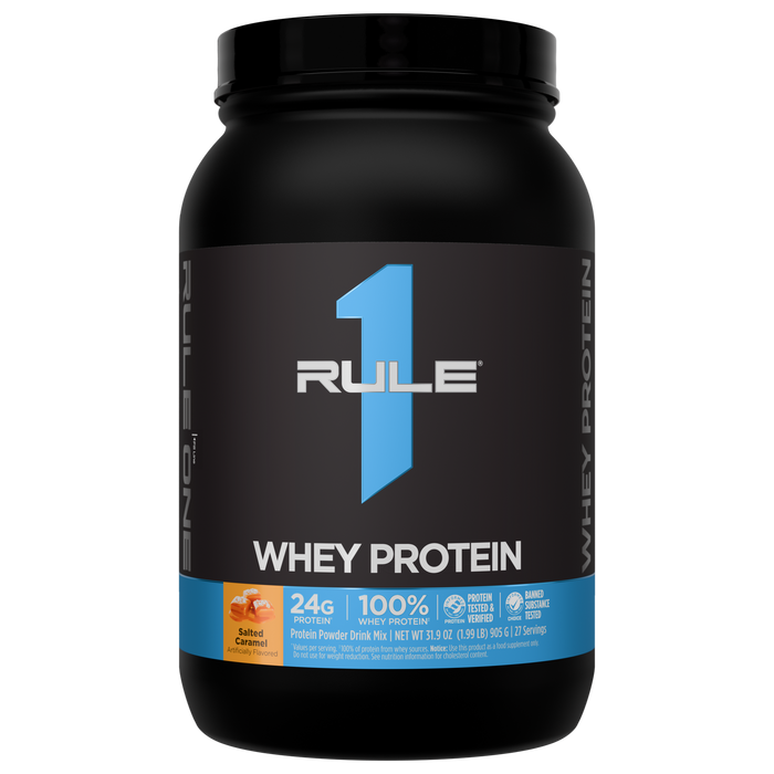 Rule 1 Whey Protein Salted Caramel, 2lb