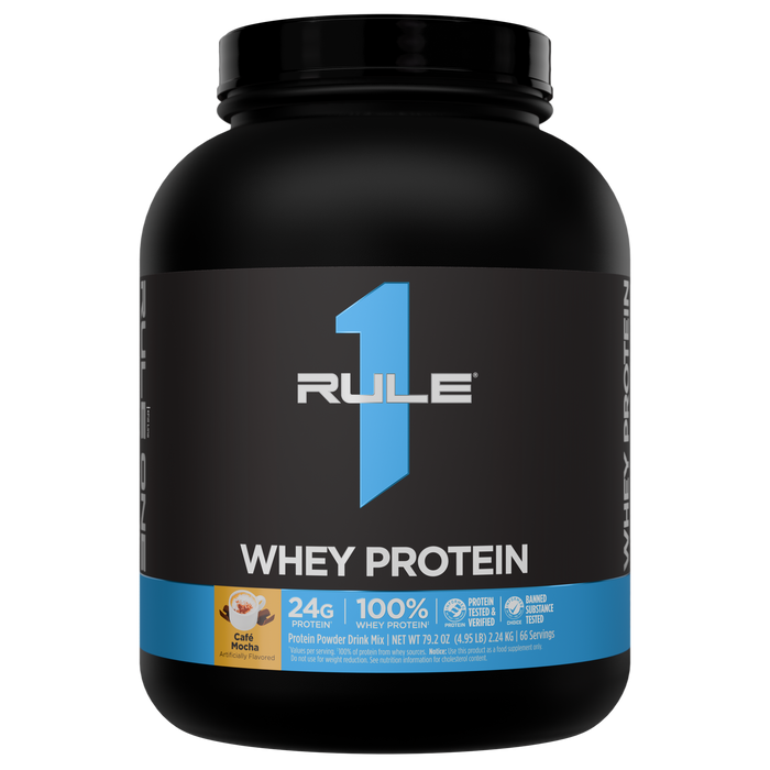 Rule 1 Whey Protein Cafe Mocha, 5lb