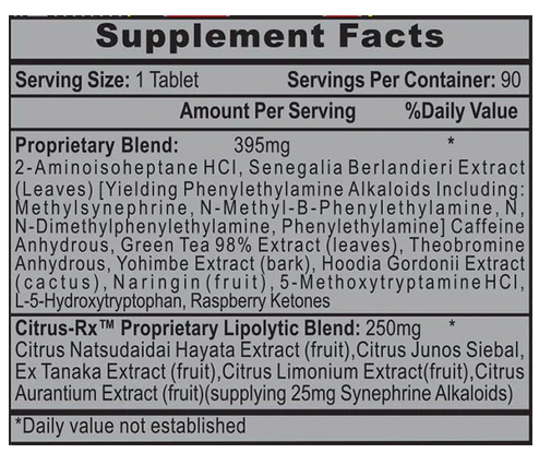 Hi-Tech Pharma Lipodrene Xtreme | Hardcore Fat Burner & Energy Support