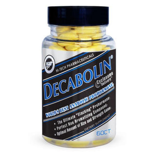 Hi-Tech Pharma Decabolin 60 Tablets lean muscle and strength support supplement bottle from Tiger Fitness